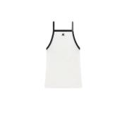 Courrèges Mode Tank Top Coqueline White, Dam