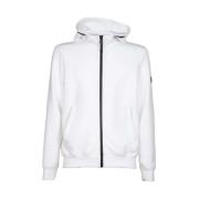 People of Shibuya Sportig Hoodie Dragkedja Sweatshirt White, Herr