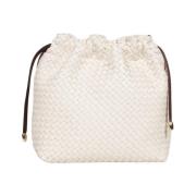 Tramontano Läder Crossbody Väska Beige, Dam