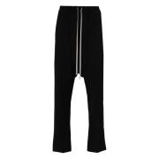 Rick Owens Svart Ull Dragsko Byxor Italien Black, Herr