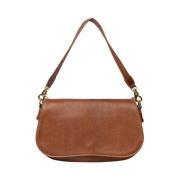 Re:designed Vintage Läder Crossbody Väska Florri Brown, Dam