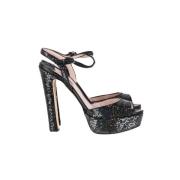 Miu Miu Pre-owned Pre-owned Polyester klackskor Black, Dam