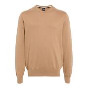 Boss Mysig Beige Crewneck Sweater Beige, Herr