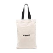 Jil Sander Vit Canvas Toteväska White, Herr