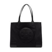 Tory Burch Svart Nylonväska med Logopatch Black, Dam