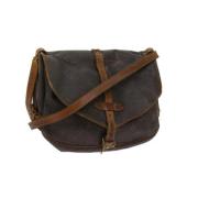 Louis Vuitton Vintage Pre-owned Belagd canvas axelremsvskor Brown, Dam