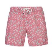 Fedeli Fjärilstryck Badshorts Rosa Pink, Herr