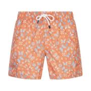 Fedeli Butterfly Print Badshorts Orange Orange, Herr