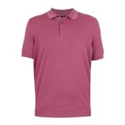 Drumohr Rasato Polo Shirt Pink, Herr