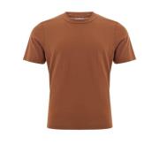 Gran Sasso Brun Bomull T-shirt Brown, Herr