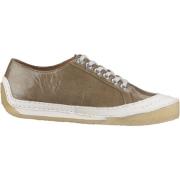 Clarks Metalliskt Läder Street Chic Sneaker Beige, Dam