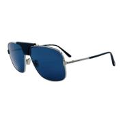 Tom Ford Aviator Square Solglasögon Blå Silver Gray, Unisex