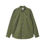 Carhartt Wip Madison Button Down Skjorta Green, Herr