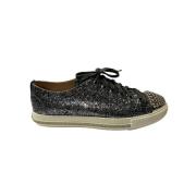 Miu Miu Pre-owned Pre-owned Polyester sneakers Gray, Dam