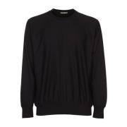 Auralee Elastisk Hög Mät Sweat Pullover Black, Herr