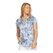 2-Biz Paisley Blue Blus Stine.Hs24 Stil Multicolor, Dam