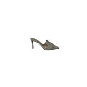 Aquazzura Pre-owned Pre-owned Bomull mules Beige, Dam