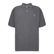 Maison Kitsuné Grå Polo Klassisk Krage Gray, Herr