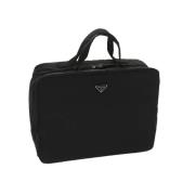 Prada Vintage Pre-owned Nylon handvskor Black, Dam