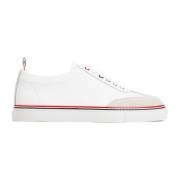 Thom Browne Vit Läder Sneaker Trainer White, Herr