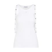 The Attico Vit Ribbad Tanktop White, Dam