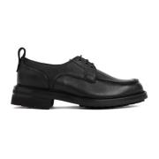 Brioni Svarta Läder Derbies Snörskor Black, Herr