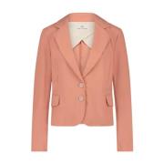 Jane Lushka Teknisk Jersey Blazer | Aprikos Orange, Dam