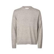 Samsøe Samsøe Kashmir Crew Neck Sweater Gray, Herr