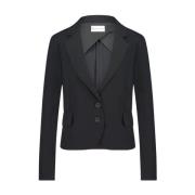 Jane Lushka Svart Teknisk Jersey Blazer Black, Dam