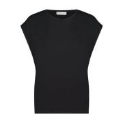 Jane Lushka Maria Logo T-shirt | Svart Black, Dam