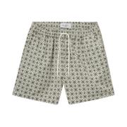 Les Deux Tapestry Mönstrade Silkes Shorts Multicolor, Herr