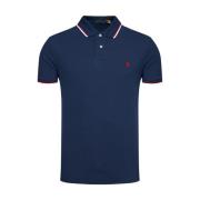 Ralph Lauren Klassiska Polo Skjortor för Män Blue, Herr