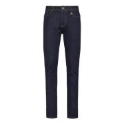 Richmond Slim Dark Denim Blue Jeans Blue, Herr