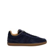 Tod's Blå Mocka Sneakers Blue, Herr