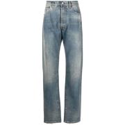 Maison Margiela Ljusblå Low Rise Jeans Blue, Herr