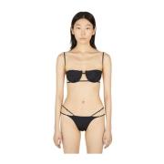 Ziah Balconette Bikini Top Black, Dam