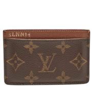 Louis Vuitton Vintage Pre-owned Belagd canvas plnbcker Brown, Dam