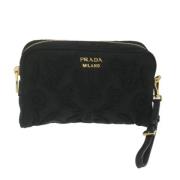 Prada Vintage Pre-owned Tyg kuvertvskor Black, Dam