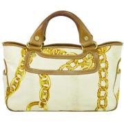 Celine Vintage Pre-owned Laeder handvskor White, Dam