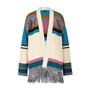 PS By Paul Smith Fringe Trim Cardigan Multicolor, Dam