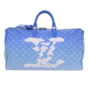 Louis Vuitton Vintage Pre-owned Canvas handvskor Blue, Dam