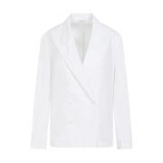 Dries Van Noten Vit Bomull Caplana Skjorta White, Dam