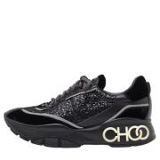 Jimmy Choo Pre-owned Pre-owned Laeder sneakers Black, Dam