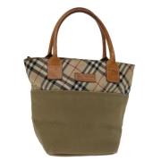 Burberry Vintage Pre-owned Canvas totevskor Beige, Dam