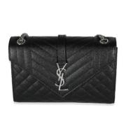 Yves Saint Laurent Vintage Pre-owned Laeder axelremsvskor Black, Dam