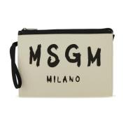 Msgm Stilren Borsa Väska Beige, Dam