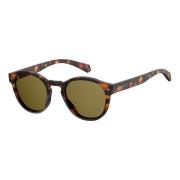 Polaroid Havana/Brown Green Sunglasses Brown, Unisex