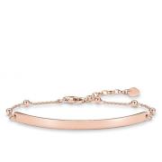 Thomas Sabo Sparkling Love Bridge Armband Dots Roséguld Pink, Dam