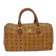 MCM Pre-owned Pre-owned Canvas handvskor Brown, Dam