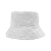 Misbhv Monogram Nylon Bucket Hat White White, Unisex
